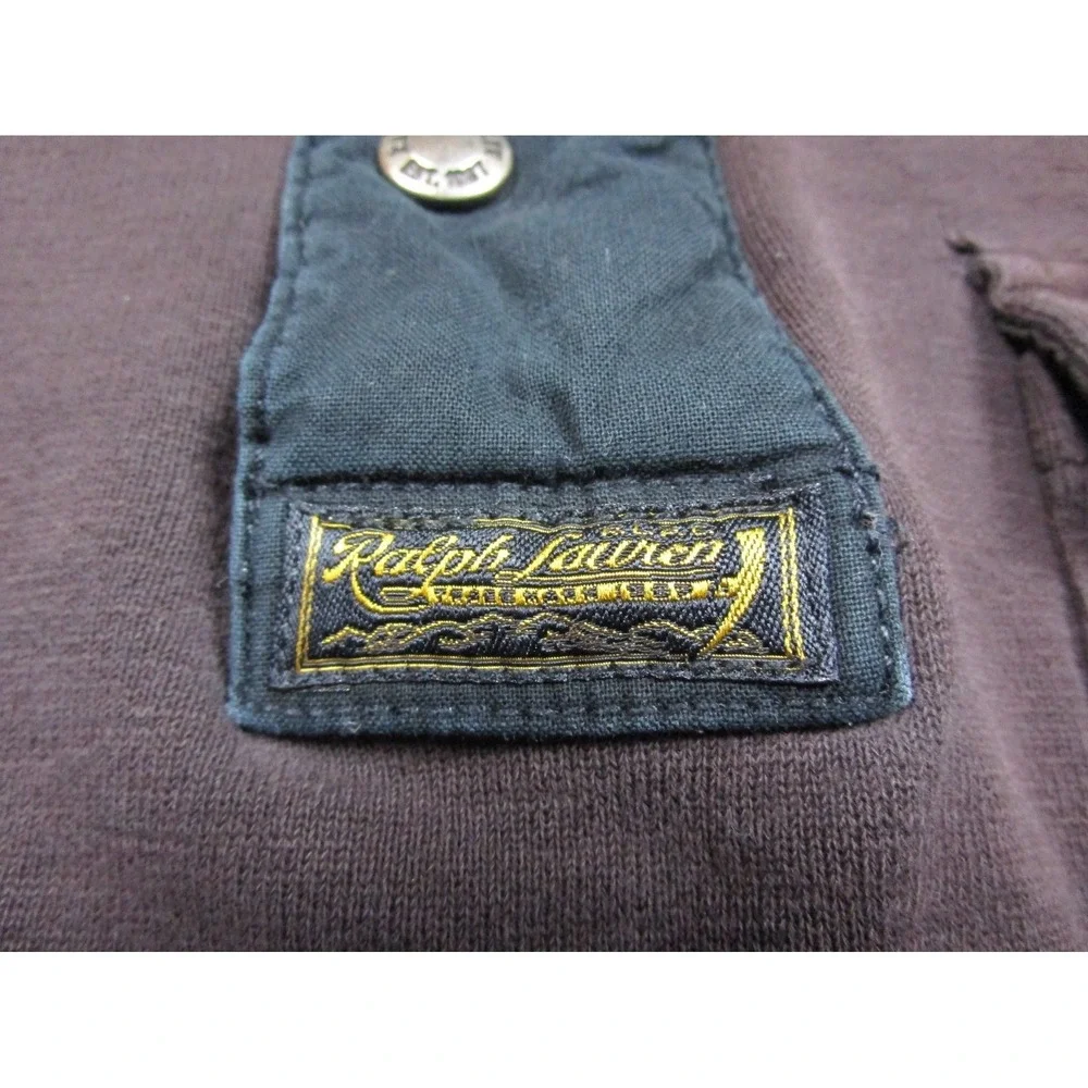 Polo Ralph Lauren Pullover Sweatshirt Men's (S) 1/4 Snap Chest Pocket Preppy